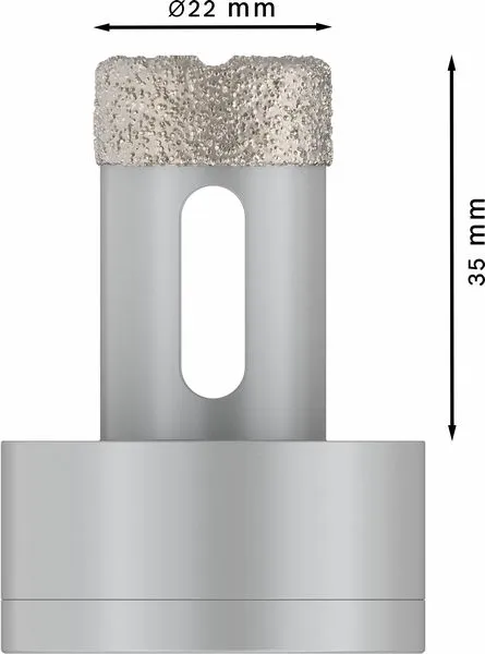PRO Ceramic dry Core Cutter, 22×35 mm, X-Lock 2608599030