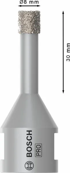 PRO Ceramic Dijamantska kruna za suvo bušenje 8×30×14 mm 2608599040