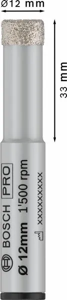 PRO Ceramic dry burgija, 12×33×13 mm 2608599057