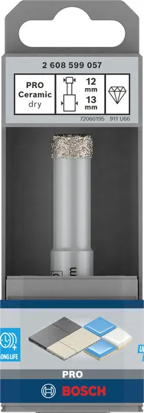 PRO Ceramic dry burgija, 12×33×13 mm 2608599057