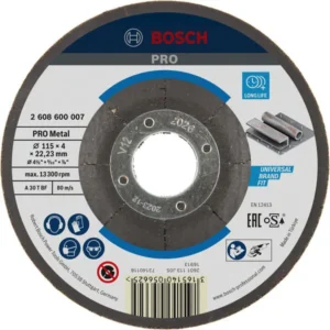 Bosch PRO Metal lepljeni brusni disk 115×4×22,23 mm 2608600007