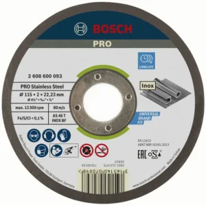 Bosch PRO Stainless Steel rezna ploča INOX 115×2×22,23 mm 2608600093