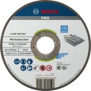 Bosch PRO Stainless Steel rezna ploča INOX 125×2×22,23 mm 2608600094