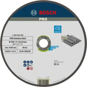 Bosch PRO Stainless Steel rezna ploča INOX 230×2×22,23 mm 2608600096