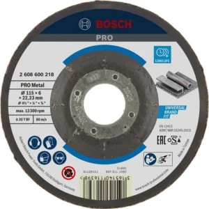 Bosch PRO Metal lepljeni brusni disk 115×6×22,23 mm, oSa 2608600218