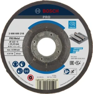 Bosch PRO Metal lepljeni brusni disk 115×6×22,23 mm, oSa 2608600218