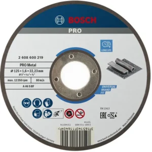 Bosch PRO Metal lepljena rezna ploča 125×1,6×22,23 mm, oSa 2608600219