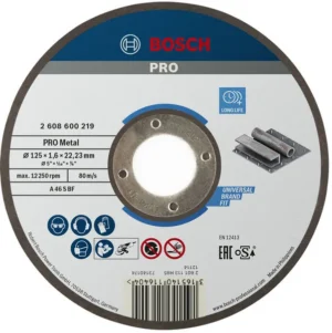 Bosch PRO Metal lepljena rezna ploča 125×1,6×22,23 mm, oSa 2608600219