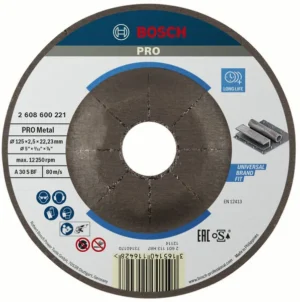 Bosch PRO Metal lepljena rezna ploča 125×2,5×22,23 mm, oSa 2608600221