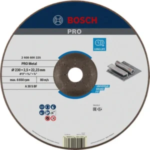Bosch PRO Metal lepljena rezna ploča 230×2,5×22,23 mm, oSa 2608600225
