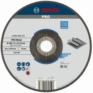 Bosch PRO Metal lepljeni brusni disk 180×6×22,23 mm, oSa 2608600315