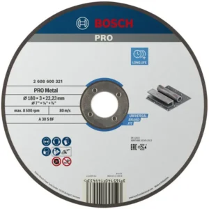 Bosch PRO Metal lepljena rezna ploča 180×3×22,23 mm, oSa 2608600321