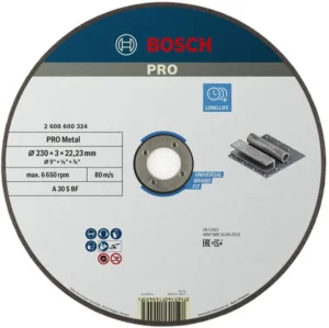 Bosch PRO Metal lepljena rezna ploča 230×3×22,23 mm, oSa 2608600324
