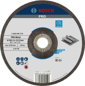 Bosch PRO Metal lepljeni brusni disk 180×8×22,23 mm, oSa 2608600379