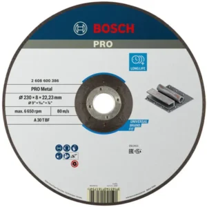 Bosch PRO Metal lepljeni brusni disk 230×8×22,23 mm 2608600386