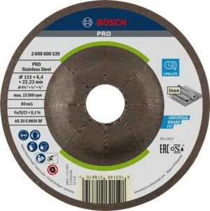 Bosch PRO Stainless Steel brusni disk 115×6×22,23 mm 2608600539