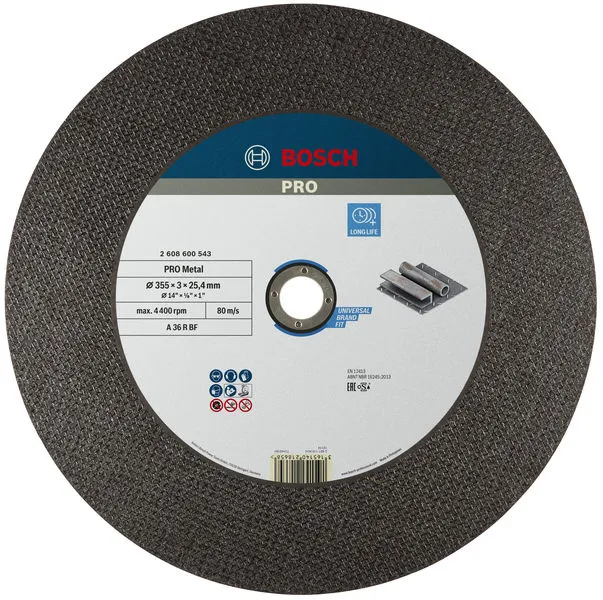 Bosch PRO Metal rezna ploča 355×3×25,4 mm, oSa 2608600543