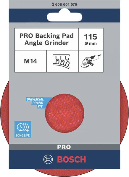 PRO Backing Pad 115 mm, M14, čičak traka 2608601076