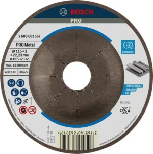 Bosch PRO Metal rezna ploča, 115×3×22,23 mm 2608601567