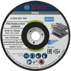 Bosch PRO Stainless Steel and Metal brusni disk 76×4×10 mm 2608601705
