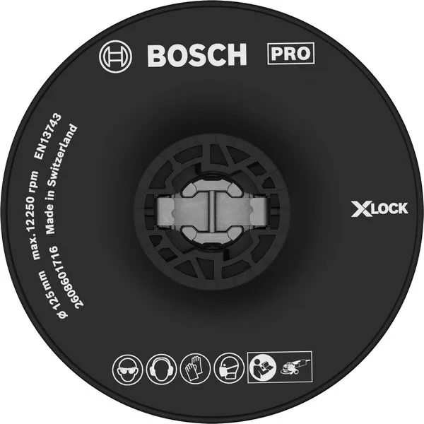 Bosch PRO nosač, tvrdi, 125 mm, X-Lock 2608601716