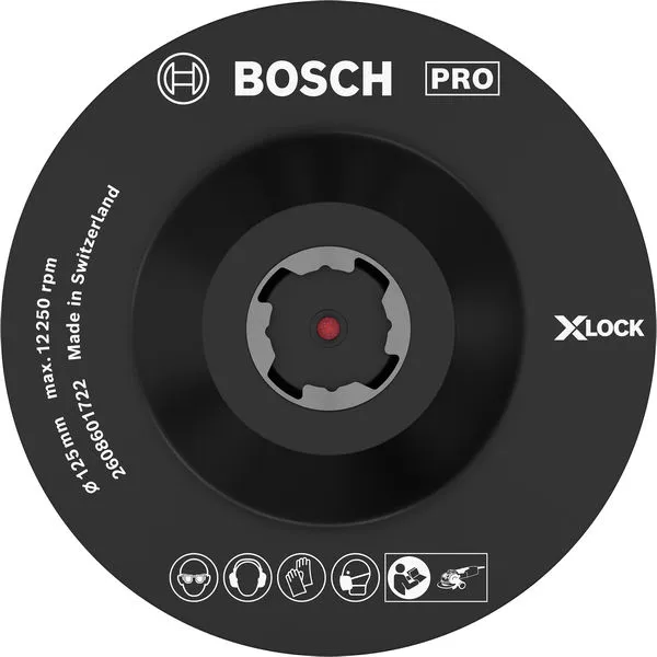 Bosch PRO Backing Pad X-Lock, 125 mm, čičak traka 2608601722