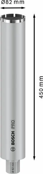 PRO dijamantska kruna za mokro bušenje 82×450 mm, 1 1/4 inča UNC 2608601739