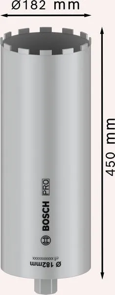 PRO Core Cutter wet, 182×450 mm, 1 1/4" UNC 2608601800