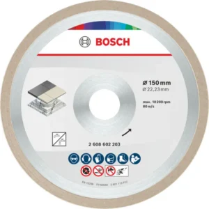 Bosch Ceramic Dijamantska rezna ploča 150×7 mm, otvor 22,23 mm 2608602203