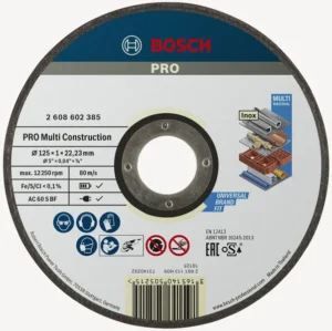Bosch PRO Multi Material rezna ploča 125×1×22,23 mm 2608602385