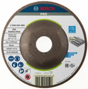 Bosch PRO Stainless Steel brusni disk 125×6×22,23 mm 2608602488