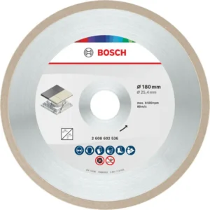 Bosch Ceramic Dijamantska rezna ploča 180×7 mm, otvor 25,4 mm 2608602536
