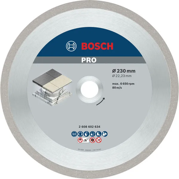 Bosch PRO Ceramic dijamantska rezna ploča, 230×22,23 mm 2608602634