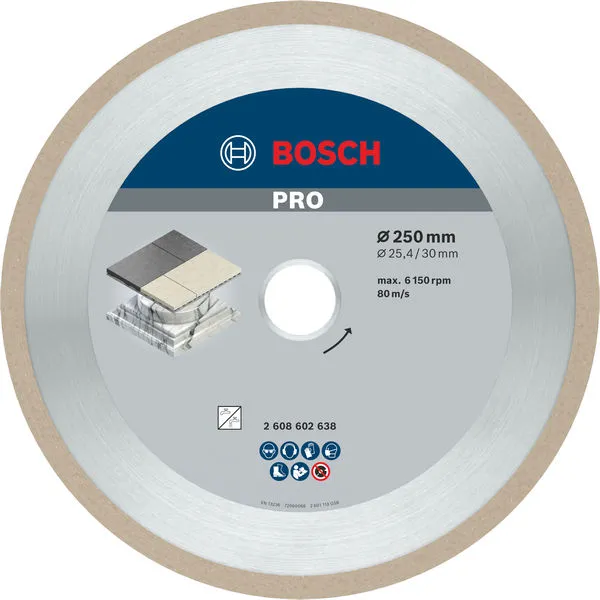 Bosch PRO Ceramic dijamantska rezna ploča 250×30/25,4 mm 2608602638