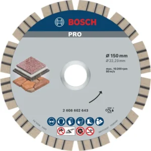 Bosch PRO Stone dijamantska rezna ploča 150×22,23 mm 2608602643