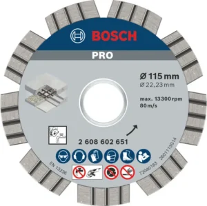 Bosch PRO Concrete dijamantska rezna ploča 115×22,23 mm 2608602651
