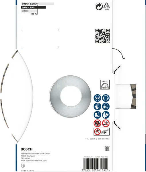 PRO Concrete dijamantska rezna ploča 150×22,23 mm 2608602653