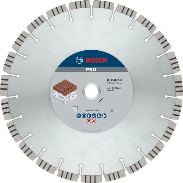 Bosch PRO Abrasive dijamantska rezna ploča, 350×20/25,4 mm 2608602686
