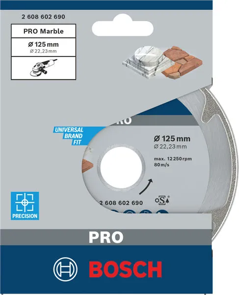 PRO Marble dijamantska rezna ploča 125×22,23 mm 2608602690