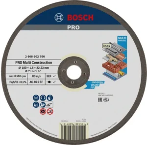 Bosch PRO Multi Material rezna ploča, 180×1,6×22,23 mm 2608602766