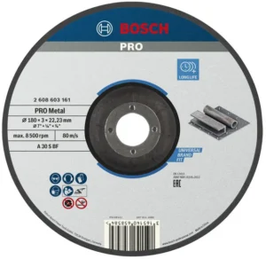 Bosch PRO Metal lepljena rezna ploča 180×3×22,23 mm 2608603161