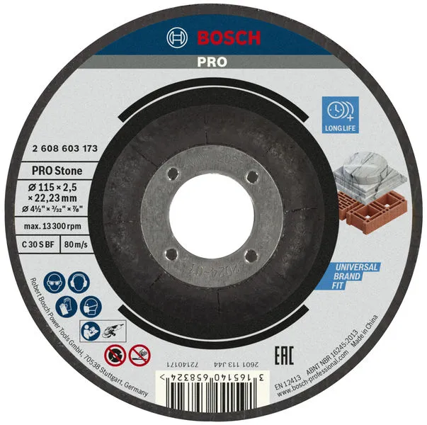 Bosch PRO Stone rezna ploča 115×2,5×22,23 mm 2608603173