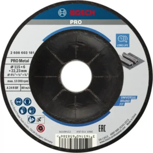 Bosch PRO Metal lepljeni brusni disk 115×6×22,23 mm 2608603181