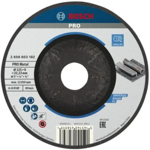 Bosch PRO Metal lepljeni brusni disk 125×6×22,23 mm 2608603182