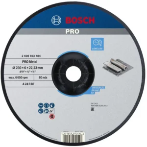 Bosch PRO Metal lepljeni brusni disk 230×6×22,23 mm 2608603184