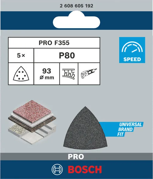 PRO F355 brusni list 93 mm, G80, 5 kom 2608605192