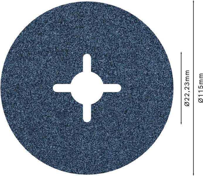PRO R574 fiber disk 115 mm, G60 2608606727