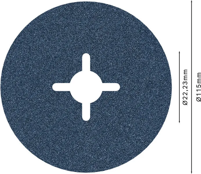 PRO R574 fiber disk 115 mm, G120 2608606730