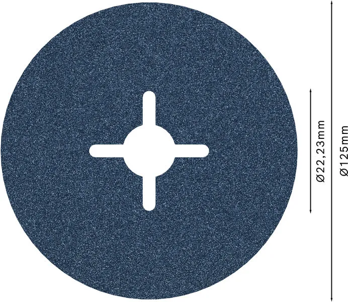 PRO R574 fiber disk 125 mm, G100 2608606735
