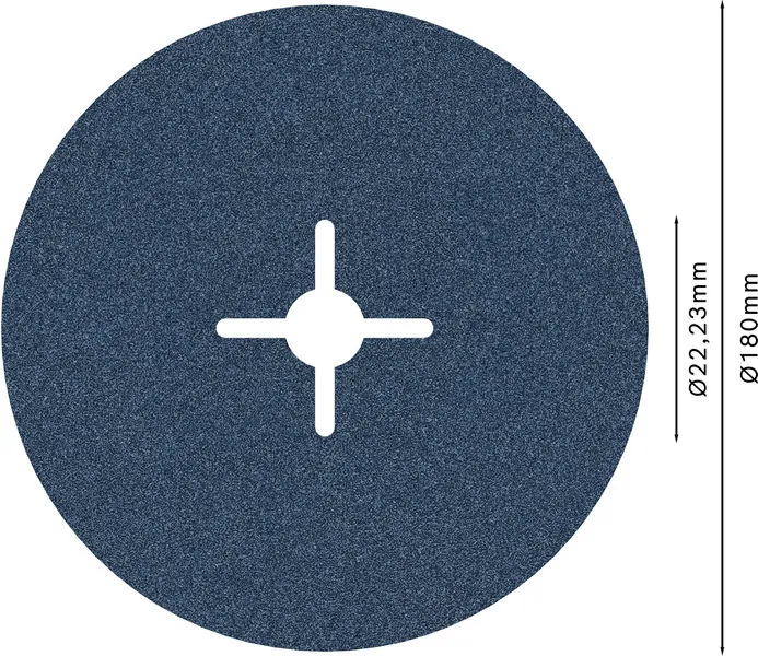 PRO R574 fiber disk 180 mm, G120 2608606745